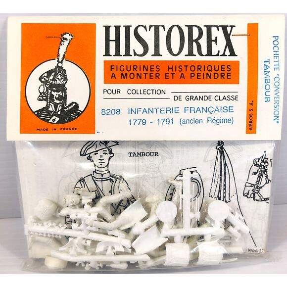 Historex Figurines 8208 INFANTERIE FANCAISE 1779-91 POCHETTE CONVERSION TAMBOUR - Picture 1 of 3